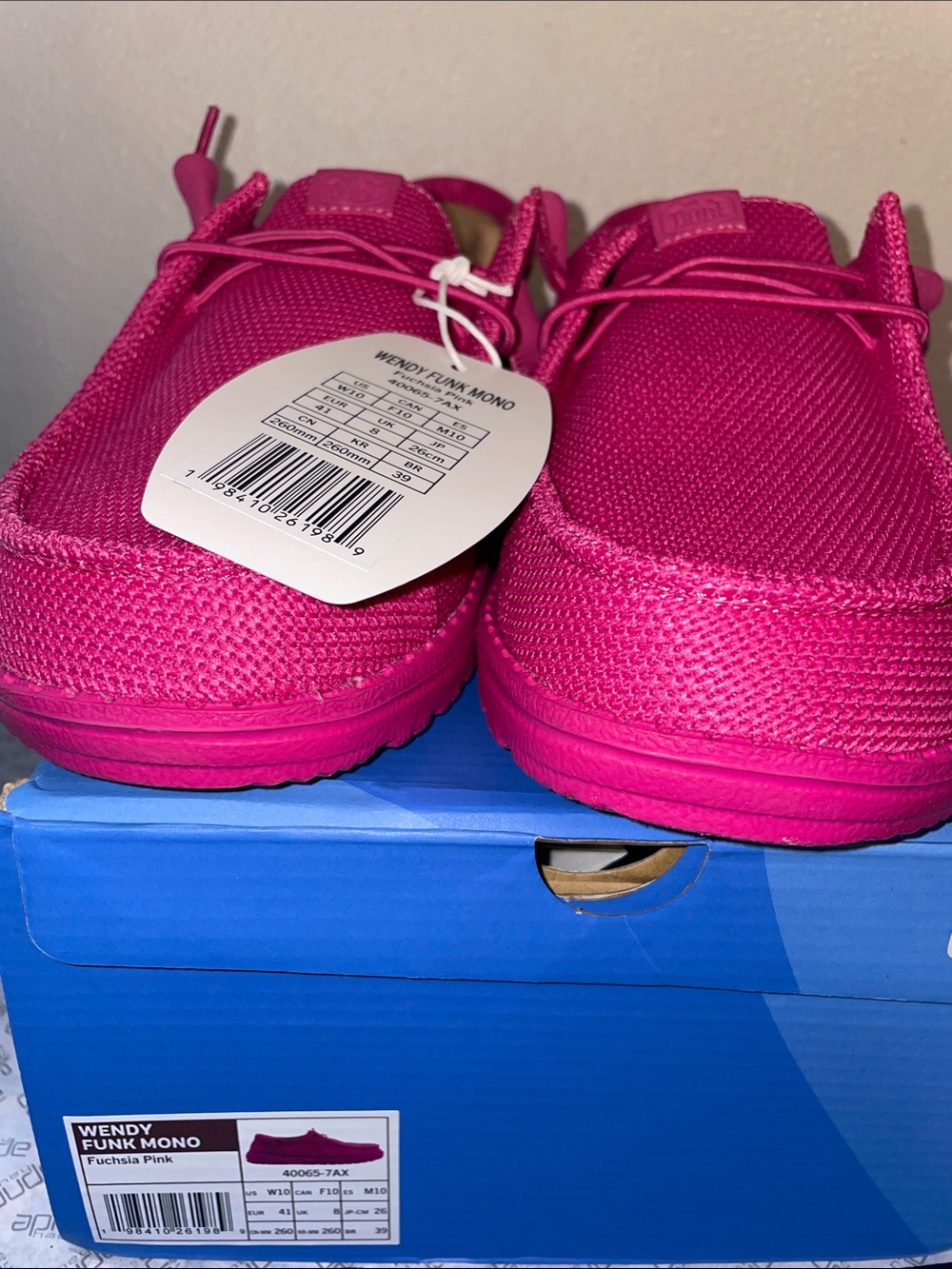 Hey Dude Wendy Funk Mono Fuchsia Pink - Picture 6 of 12